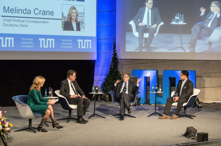 Dr. Melinda Crane, BM Dr. Gerd Müller, Bill Gates, Nicki Weber