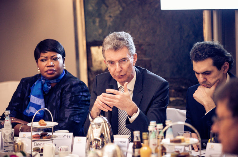 Dr. Fatou Bensouda, Dr. Christoph Heusgen, Ali Aslan
