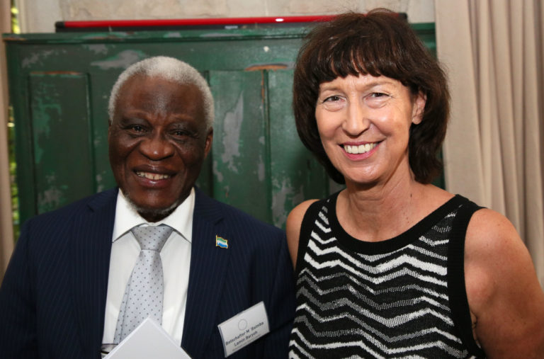 Ambassador M'Baimba Lamin Baryoh, Dr. Ingrid Hamm