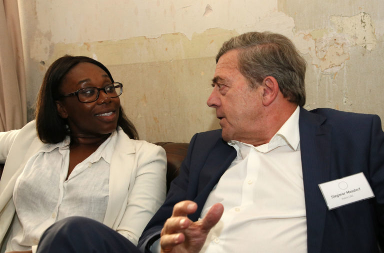 Lucy Larbi, Siegmar Mosdorf