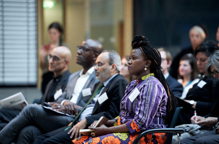 Dr Tom Catena, Dr Eliya Zulu, Prof. Carlos Lopes, Rosebell Kagumire