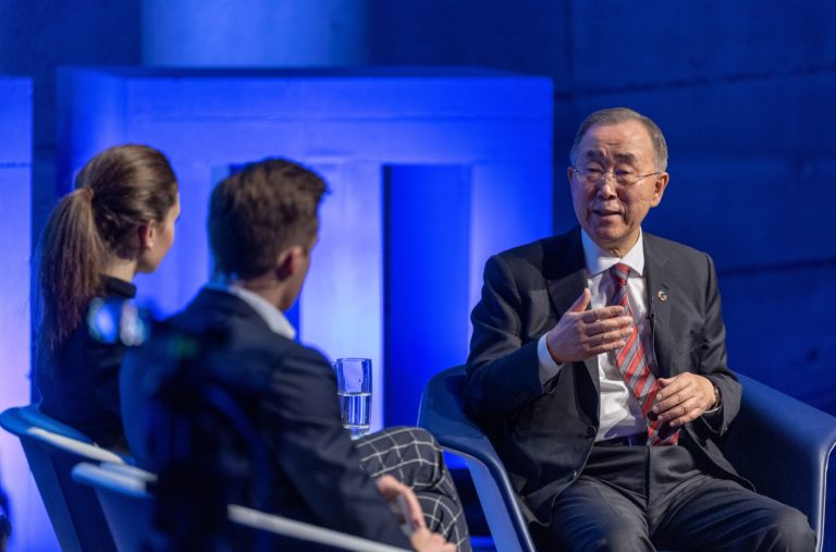 Silja Wöhrle, Yannik Kaiser, Ban Ki-moon